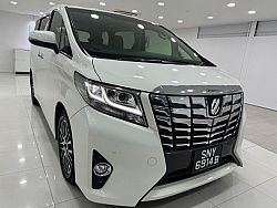 Toyota Alphard 2.5 CVT Sunroof Elegance 2015 White Roof DVD